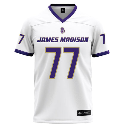 JMU - NCAA Football : Daniel Fox JR - White Football Jersey-0