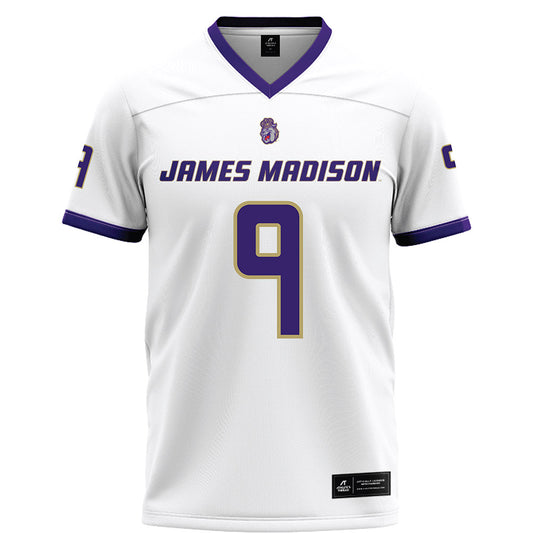 JMU - NCAA Football : Keitrone Simpson - White Football Jersey-0