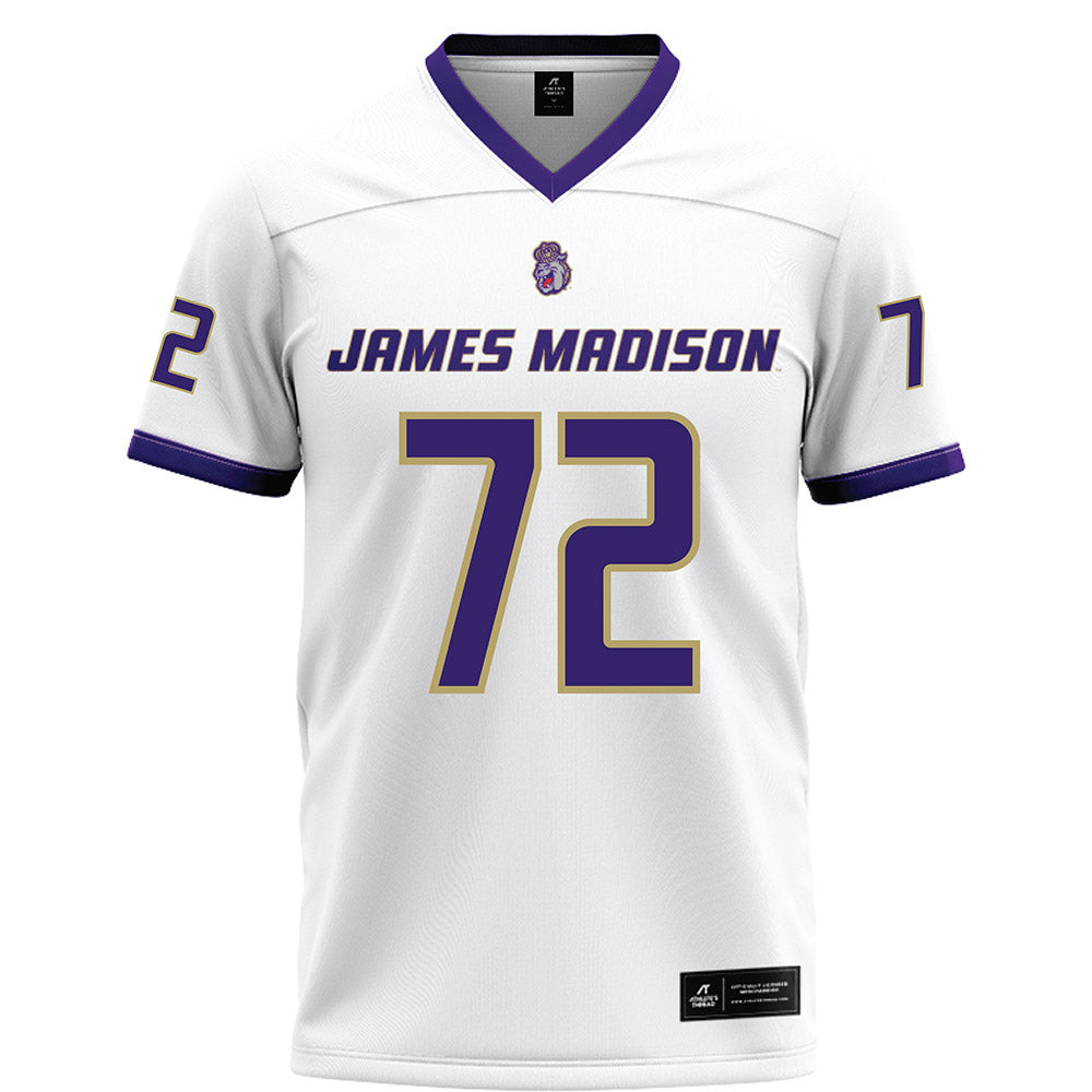 JMU - NCAA Football : Kaedin Massey - White Football Jersey-0