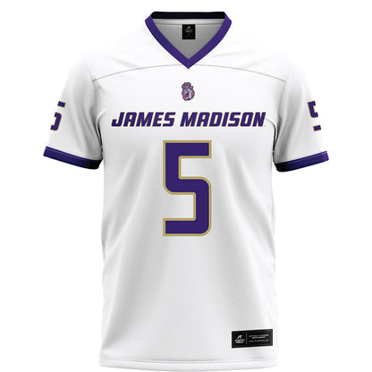 JMU - NCAA Football : Morgan Suarez - White Football Jersey-0