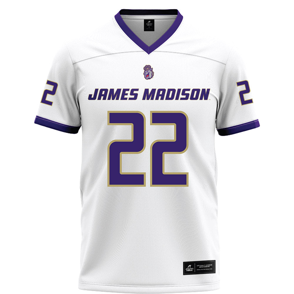 JMU - NCAA Football : Chase Regan - White Football Jersey-0