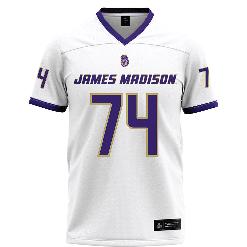 JMU - NCAA Football : Sani Reed - White Football Jersey-0