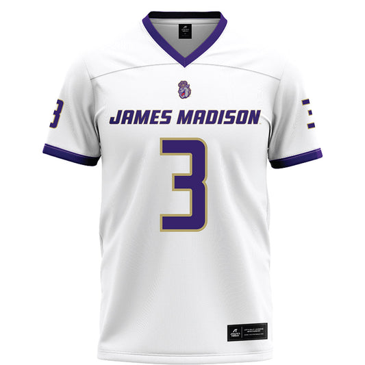 JMU - NCAA Football : Corey Scott - White Football Jersey-0