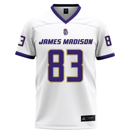 JMU - NCAA Football : Chase Miller - White Football Jersey-0