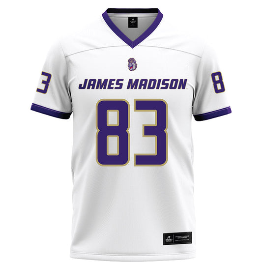 JMU - NCAA Football : Chase Miller - White Football Jersey-0