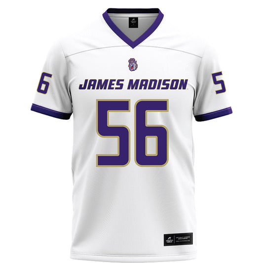 JMU - NCAA Football : Tyler Brown - White Football Jersey-0