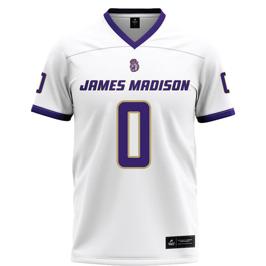 JMU - NCAA Football : Mason Purham - White Football Jersey-0