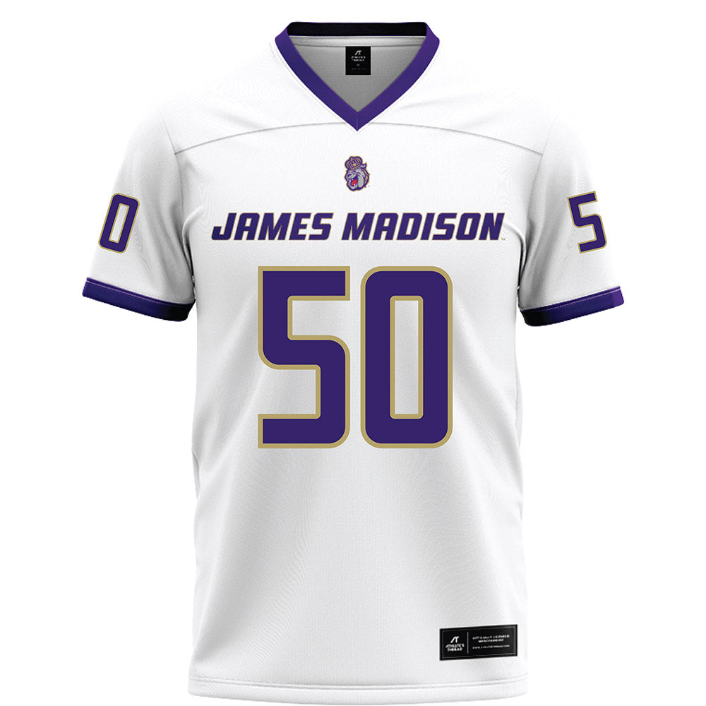 JMU - NCAA Football : Jesse Sears - White Football Jersey-0