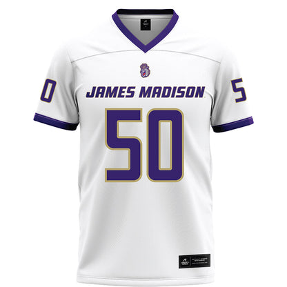JMU - NCAA Football : Jesse Sears - White Football Jersey-0