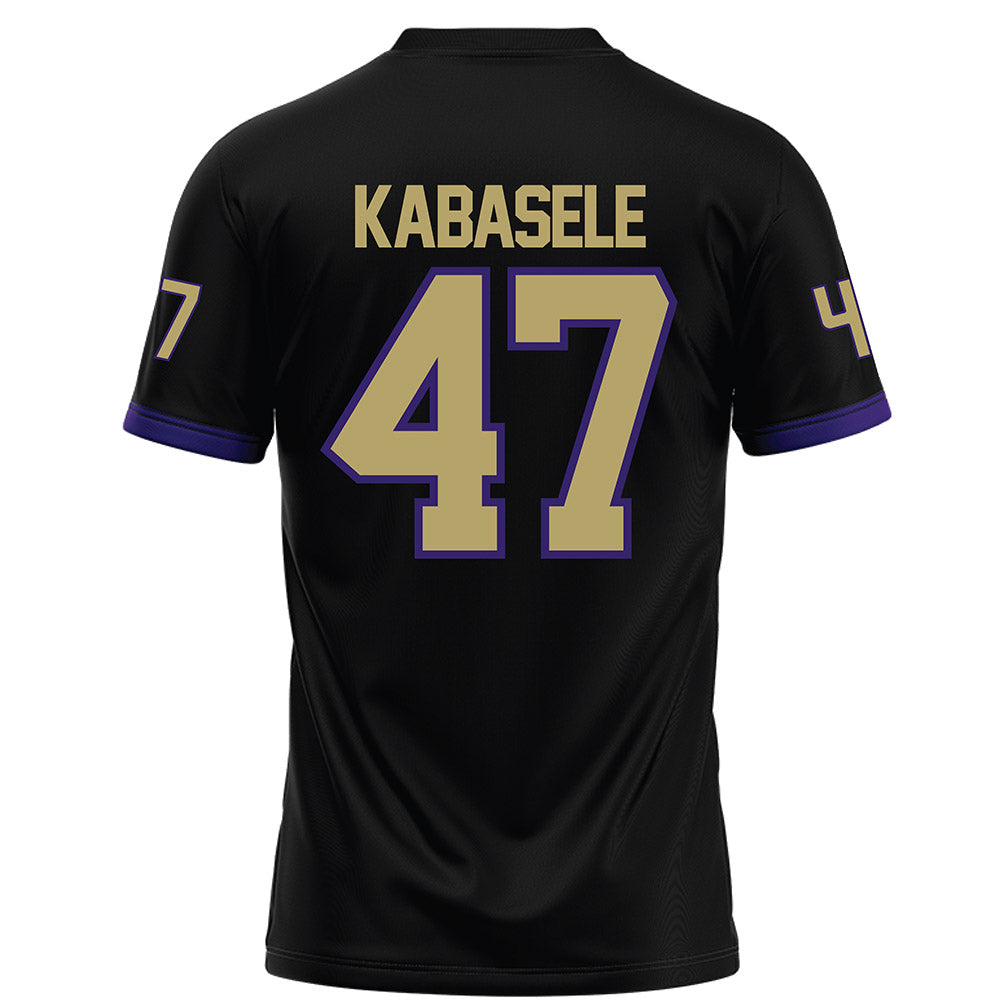 JMU - NCAA Football : Kevin Kabasele - Black Football Jersey-1