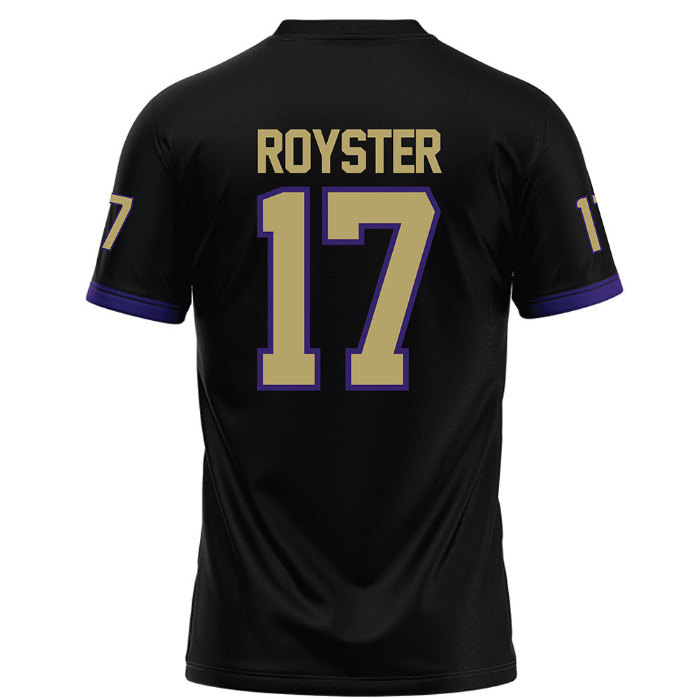 JMU - NCAA Football : Danny Royster - Black Football Jersey-1
