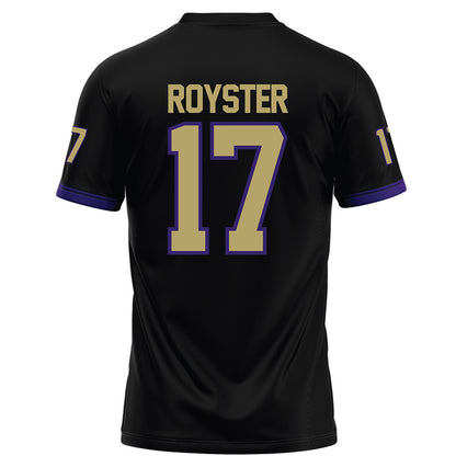 JMU - NCAA Football : Danny Royster - Black Football Jersey-1