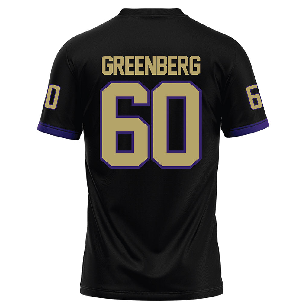 JMU - NCAA Football : Zach Greenberg - Black Football Jersey-1