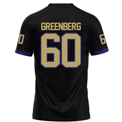 JMU - NCAA Football : Zach Greenberg - Black Football Jersey-1