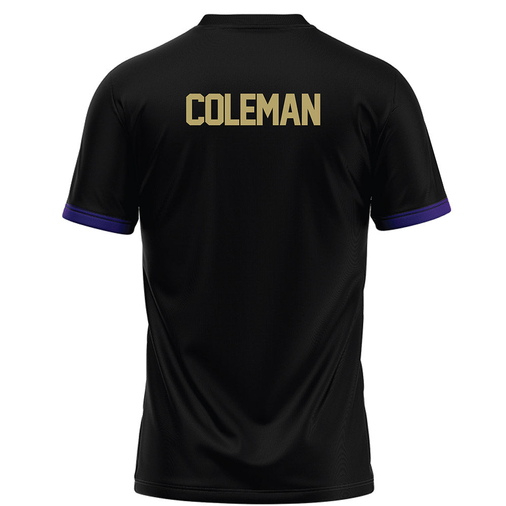JMU - NCAA Football : Camden Coleman - Black Football Jersey-1