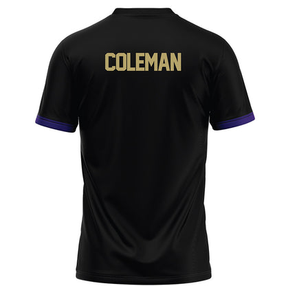JMU - NCAA Football : Camden Coleman - Black Football Jersey-1