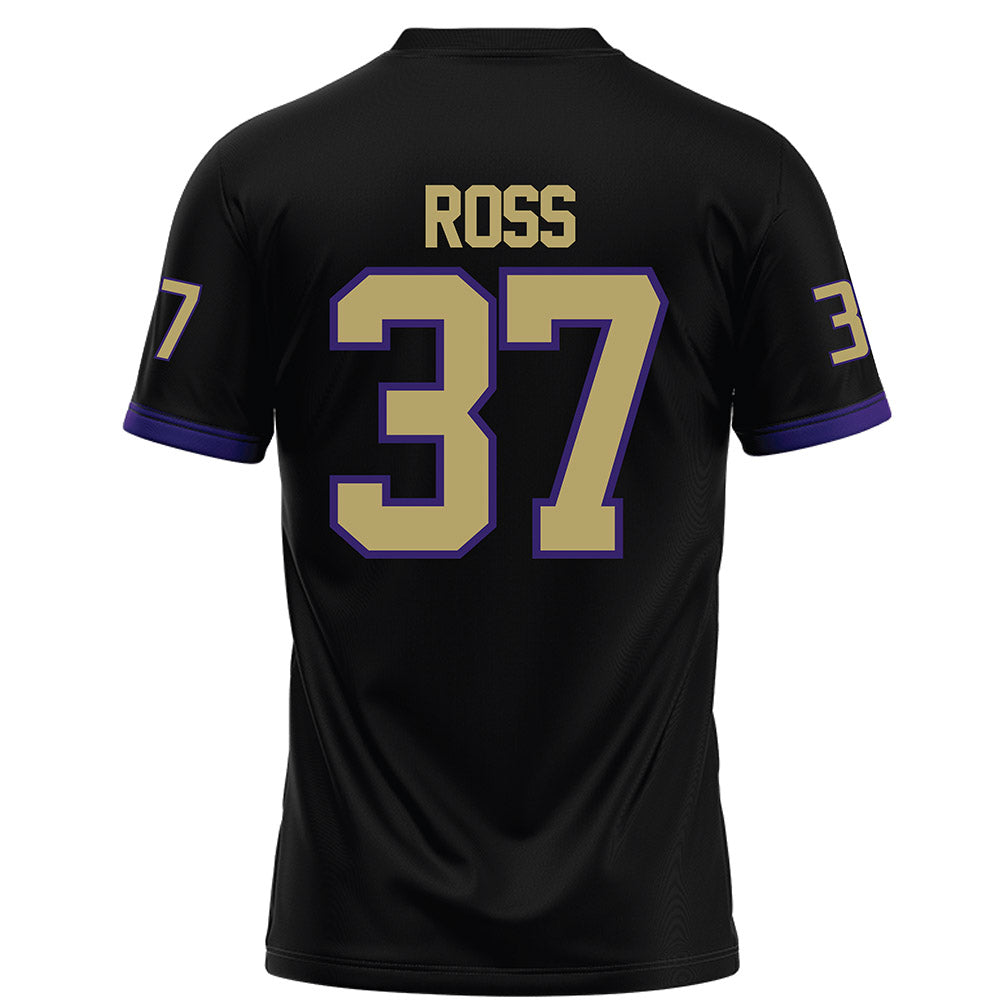 JMU - NCAA Football : Hayden Ross - Black Football Jersey-1