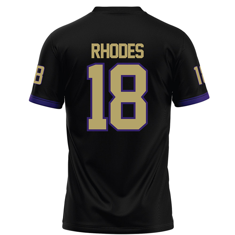 JMU - NCAA Football : Jase Rhodes - Black Football Jersey-1