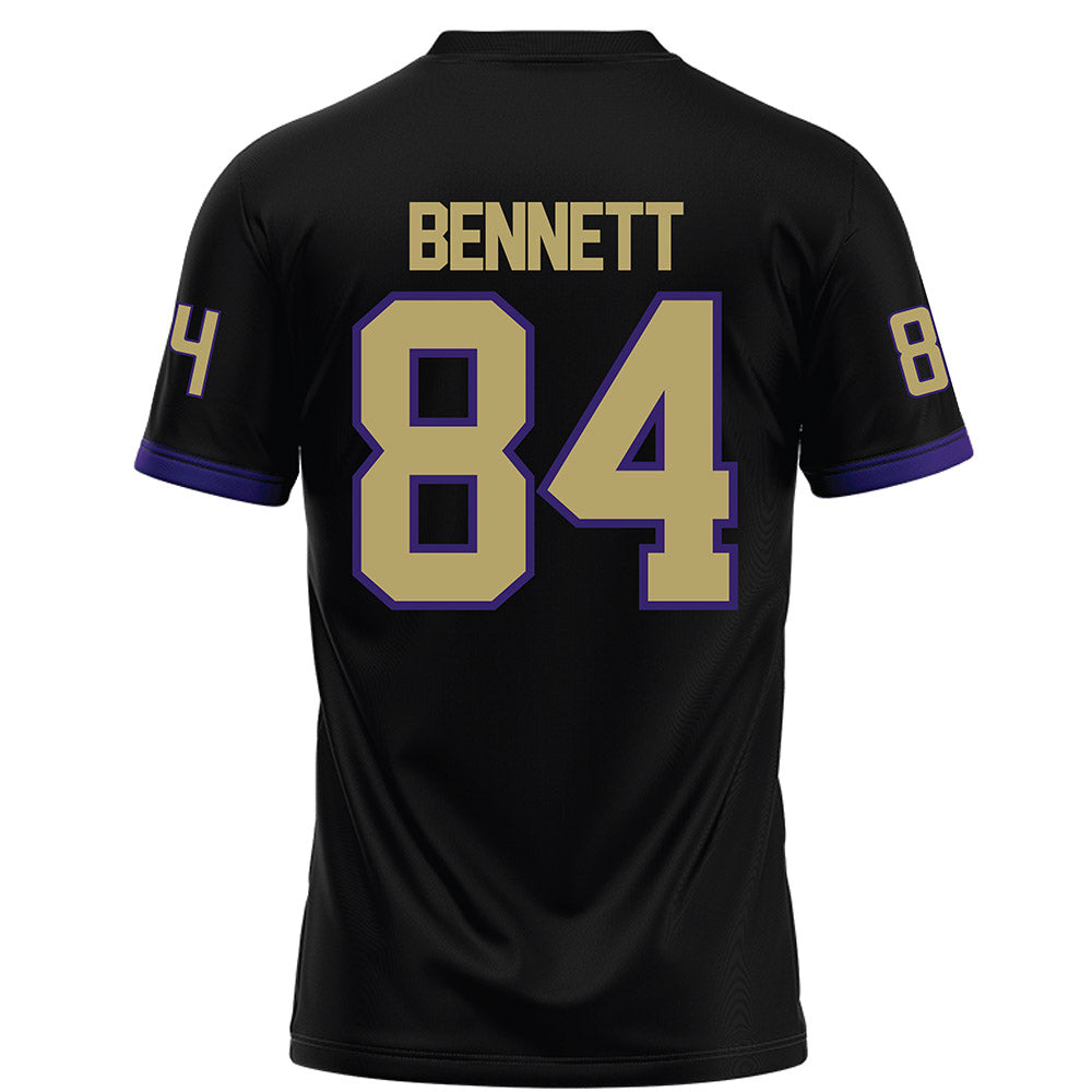 JMU - NCAA Football : Andrew Bennett - Black Football Jersey-1