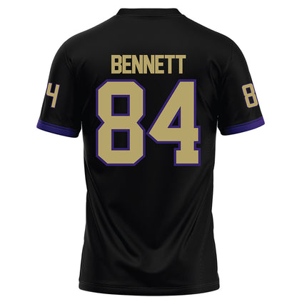 JMU - NCAA Football : Andrew Bennett - Black Football Jersey-1