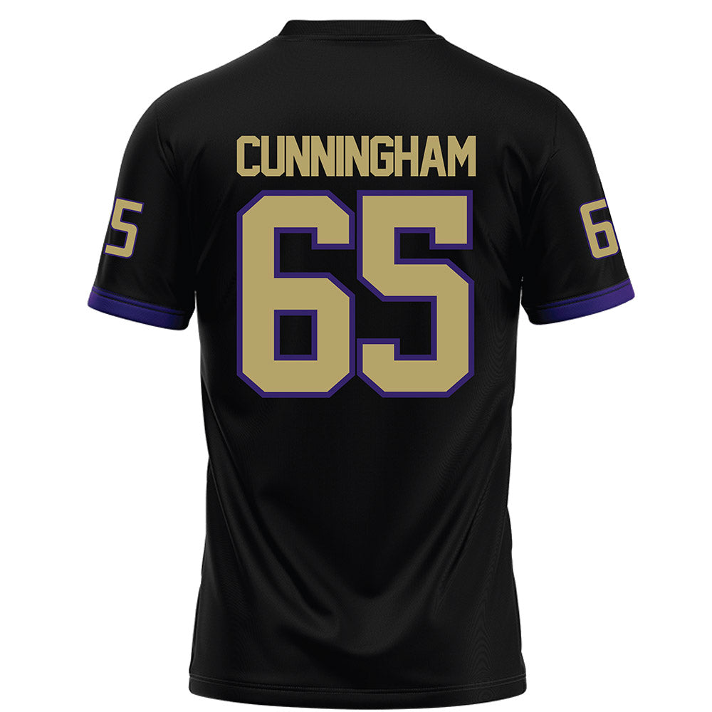 JMU - NCAA Football : Parker Cunningham - Black Football Jersey-1