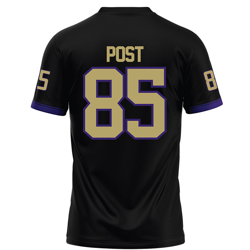 JMU - NCAA Football : Ryder Post - Black Football Jersey-1