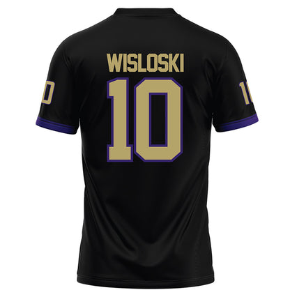 JMU - NCAA Football : Braeden Wisloski - Black Football Jersey-1