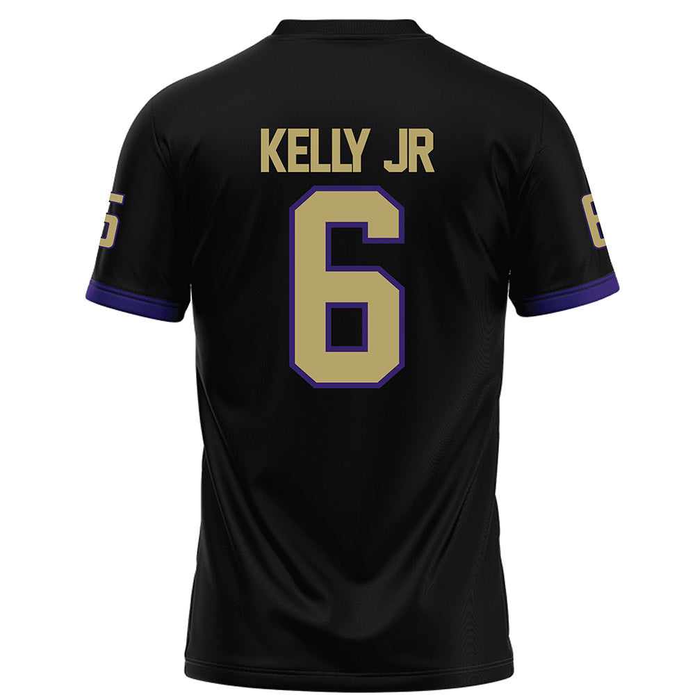 JMU - NCAA Football : DJ Kelly Jr - Black Football Jersey-1