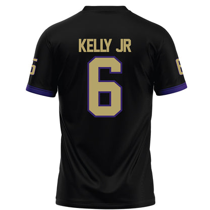 JMU - NCAA Football : DJ Kelly Jr - Black Football Jersey-1