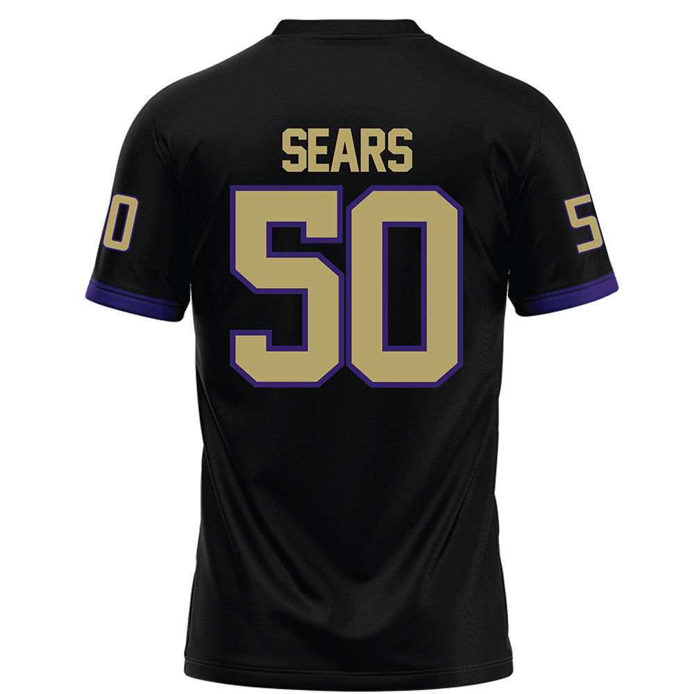 JMU - NCAA Football : Jesse Sears - Black Football Jersey-1