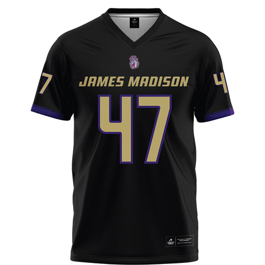 JMU - NCAA Football : Mitchell Dietzel - Black Football Jersey-0