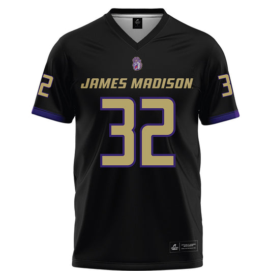 JMU - NCAA Football : Chase Miller - Black Football Jersey-0