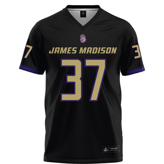 JMU - NCAA Football : Hayden Ross - Black Football Jersey-0