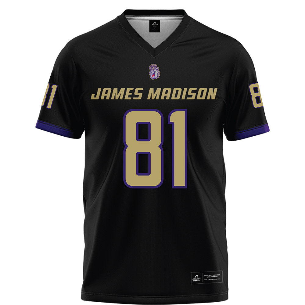 JMU - NCAA Football : Chase Pensyl - Black Football Jersey-0