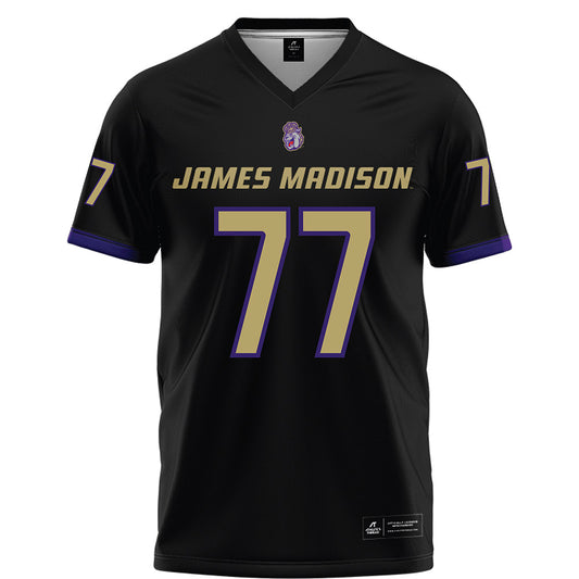 JMU - NCAA Football : Daniel Fox JR - Black Football Jersey-0