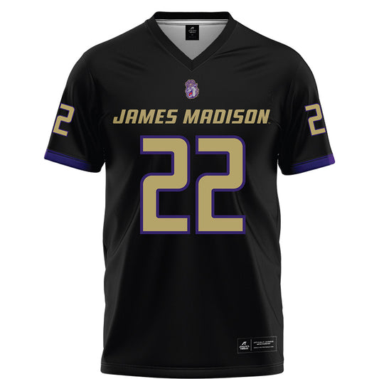 JMU - NCAA Football : Chase Regan - Black Football Jersey-0
