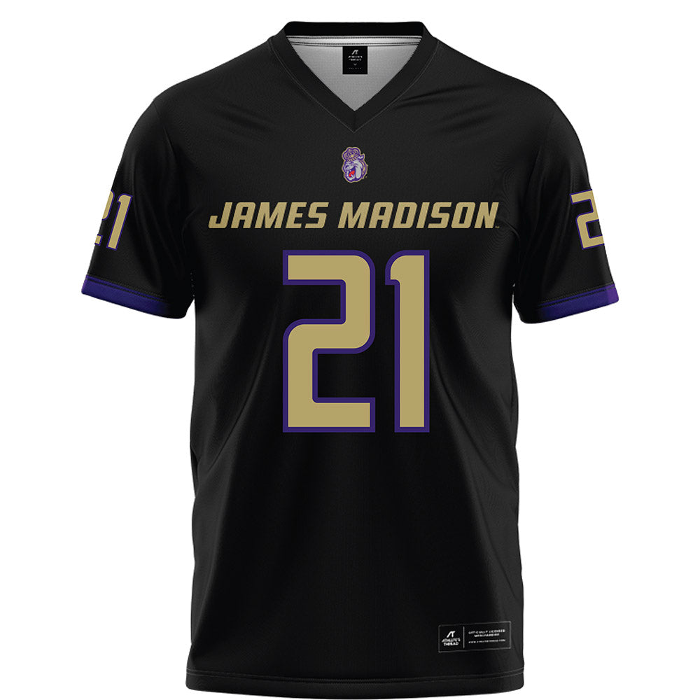 JMU - NCAA Football : Jamari Somerville - Black Football Jersey