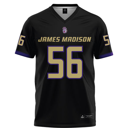 JMU - NCAA Football : Tyler Brown - Black Football Jersey-0