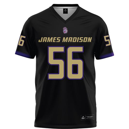 JMU - NCAA Football : Tyler Brown - Black Football Jersey-0