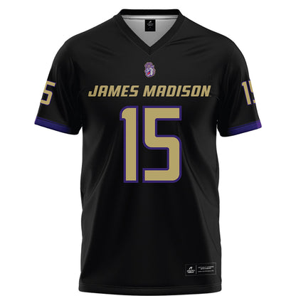 JMU - NCAA Football : Blake Kendall - Black Football Jersey-0