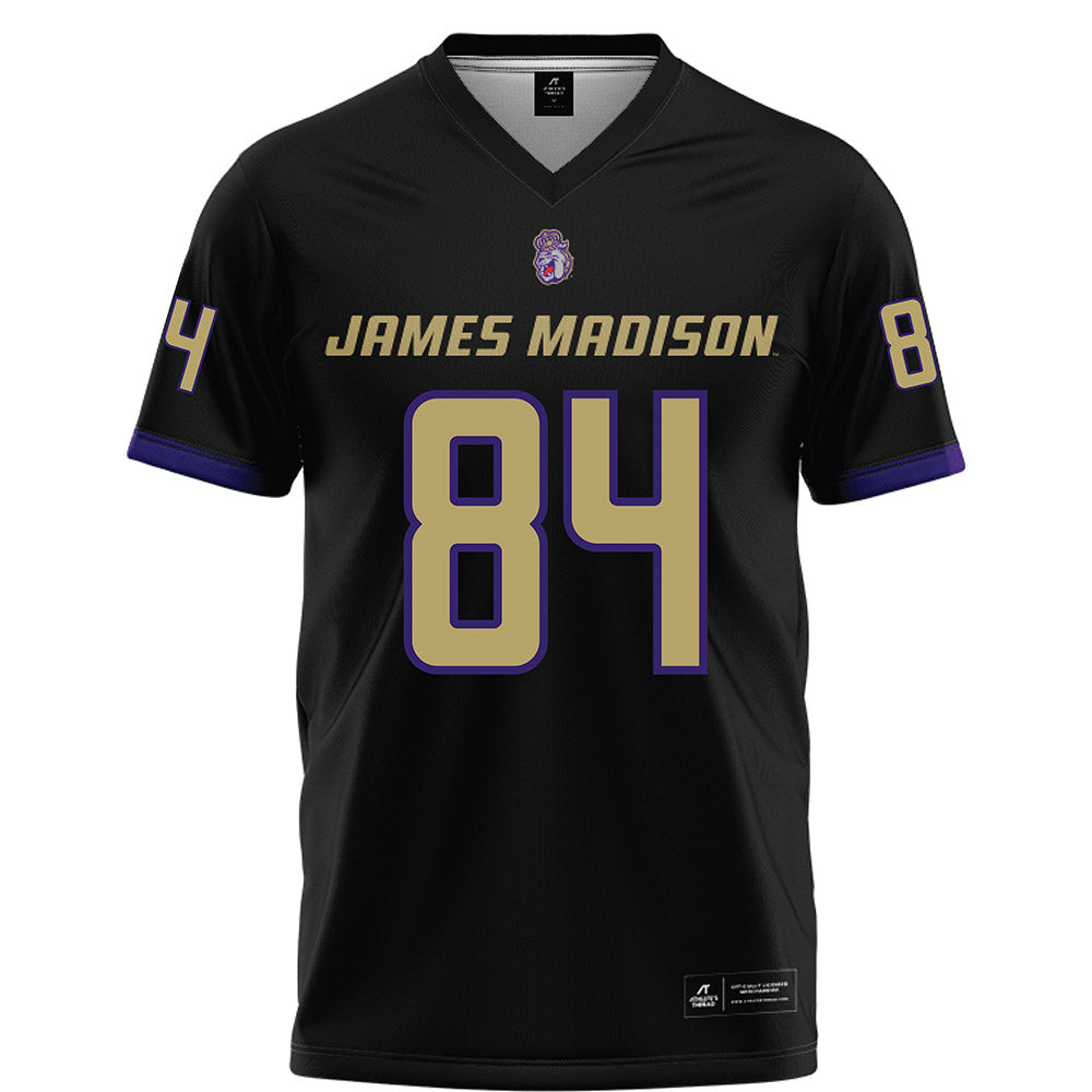 JMU - NCAA Football : Andrew Bennett - Black Football Jersey-0