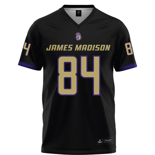 JMU - NCAA Football : Andrew Bennett - Black Football Jersey-0