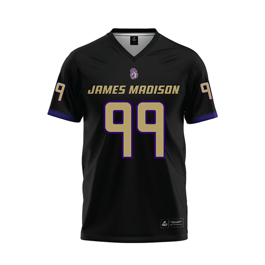 JMU - NCAA Football : Cole Webster - Black Football Jersey-0