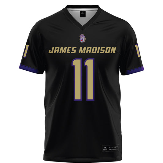 JMU - NCAA Football : Patrick Rea - Black Football Jersey-0