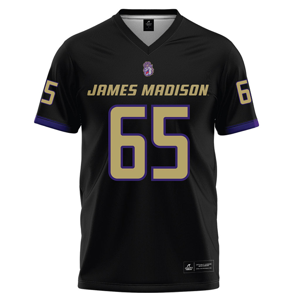 JMU - NCAA Football : Parker Cunningham - Black Football Jersey-0