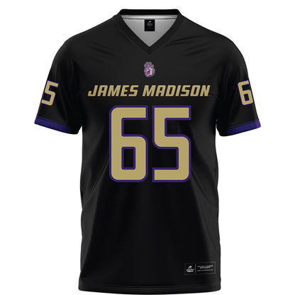 JMU - NCAA Football : Parker Cunningham - Black Football Jersey-0