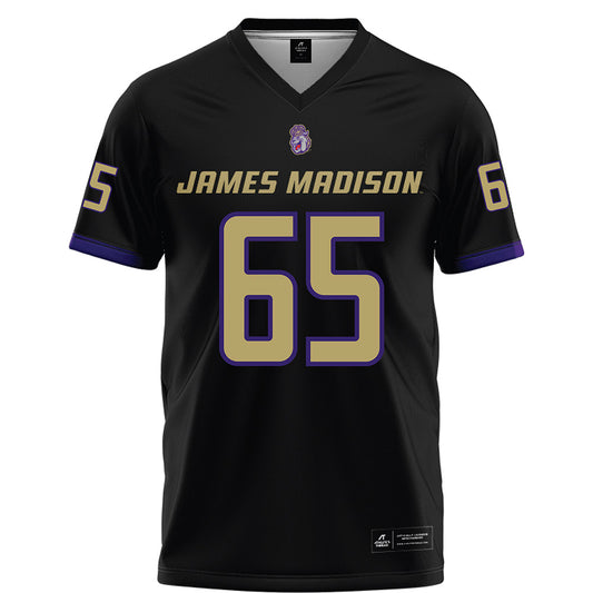 JMU - NCAA Football : Parker Cunningham - Black Football Jersey-0