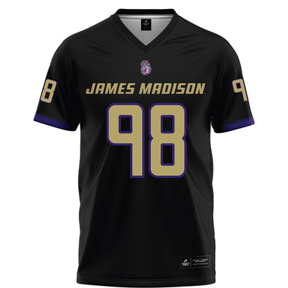 JMU - NCAA Football : Turner Schmidt - Black Football Jersey-0