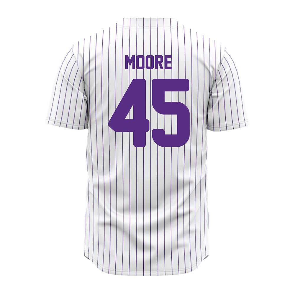 North Alabama - NCAA Baseball : Ethan Moore - Pin Stripes Jersey-1
