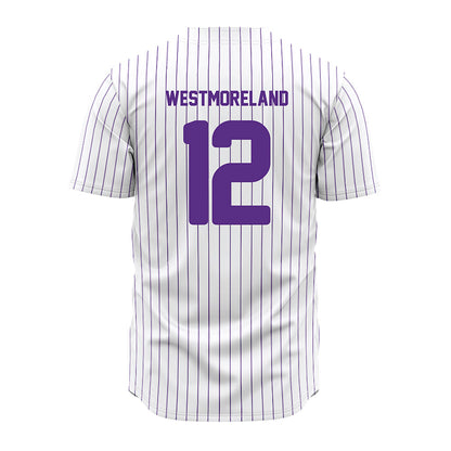 North Alabama - NCAA Baseball : Jackson Westmoreland - Pin Stripes Jersey-1